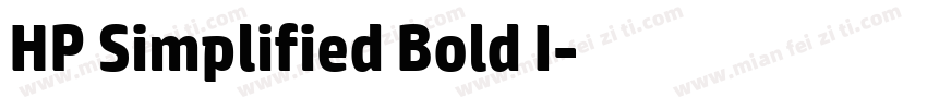 HP Simplified Bold I字体转换